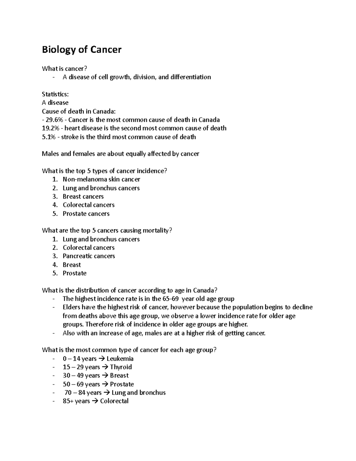 What Is Cancer In Biology Class 12