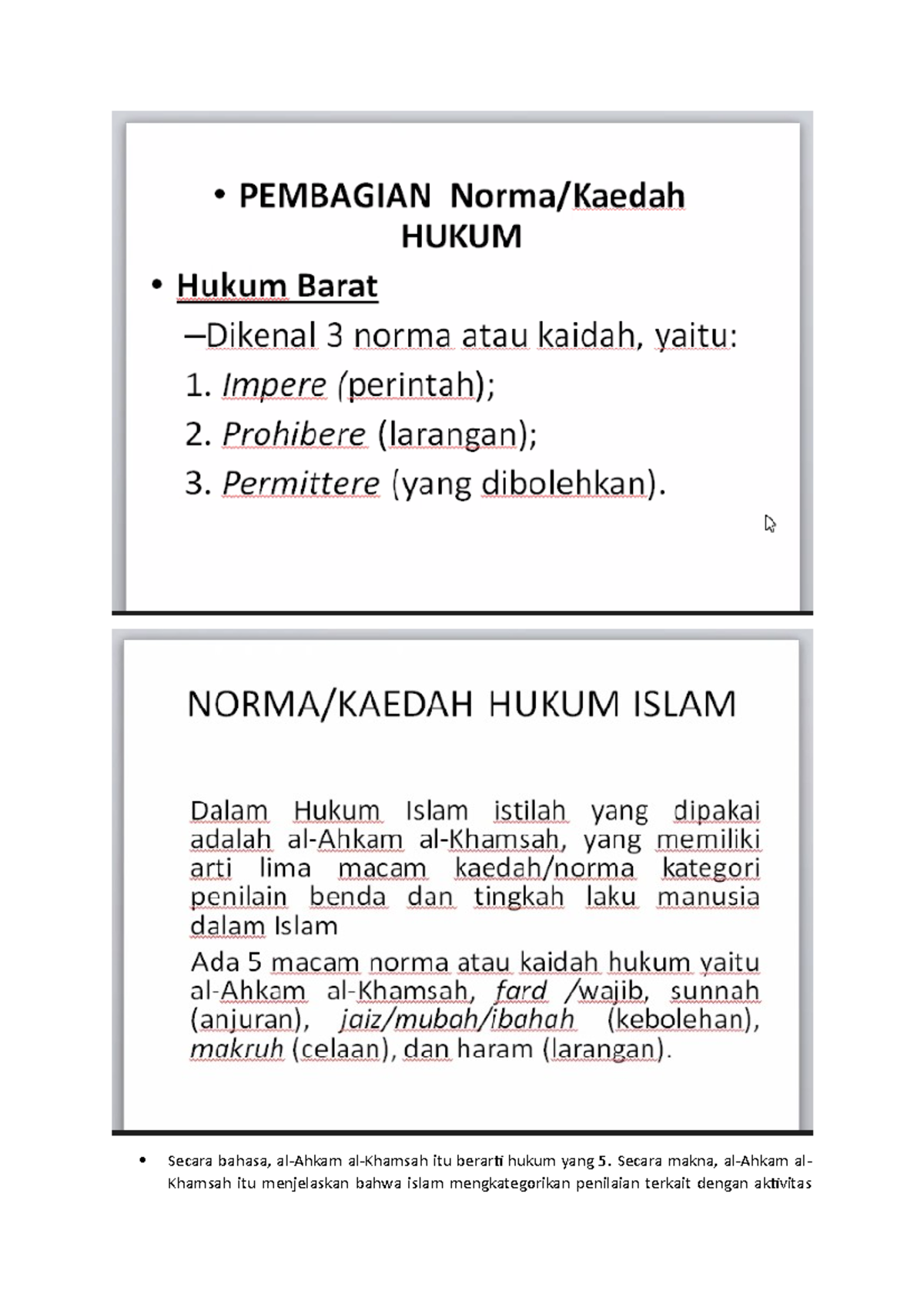 Catatan Hukum Islam Pertemuan 11 Kelas Kecil - Secara Bahasa, Al-Ahkam ...