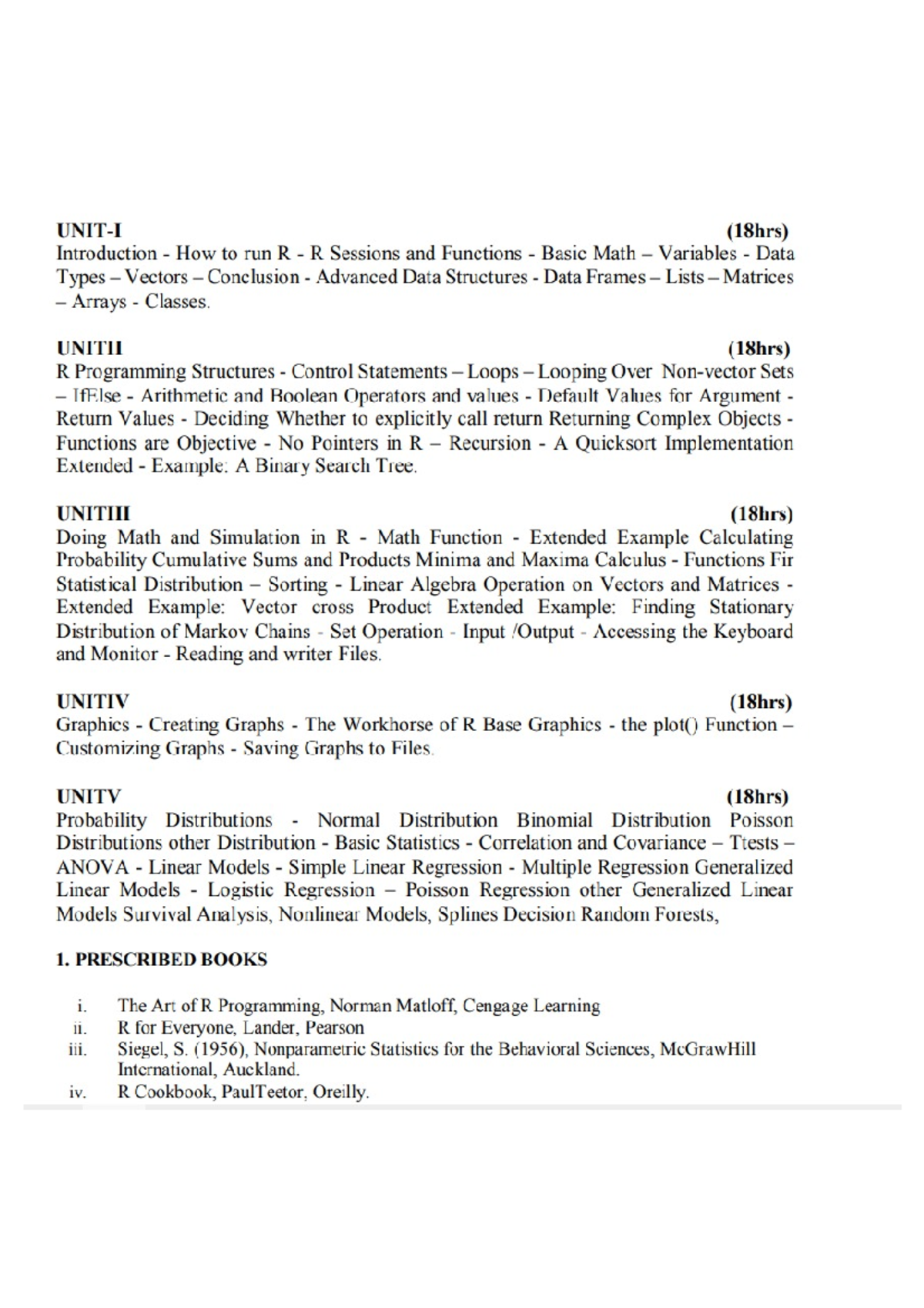R Programming Notes - Unit - 1 Introduction: R is a scripting language ...