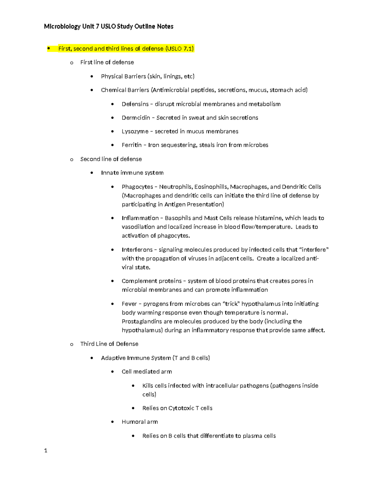 Micro+Unit+7+USLO+Study+Notes - First, second and third lines of ...