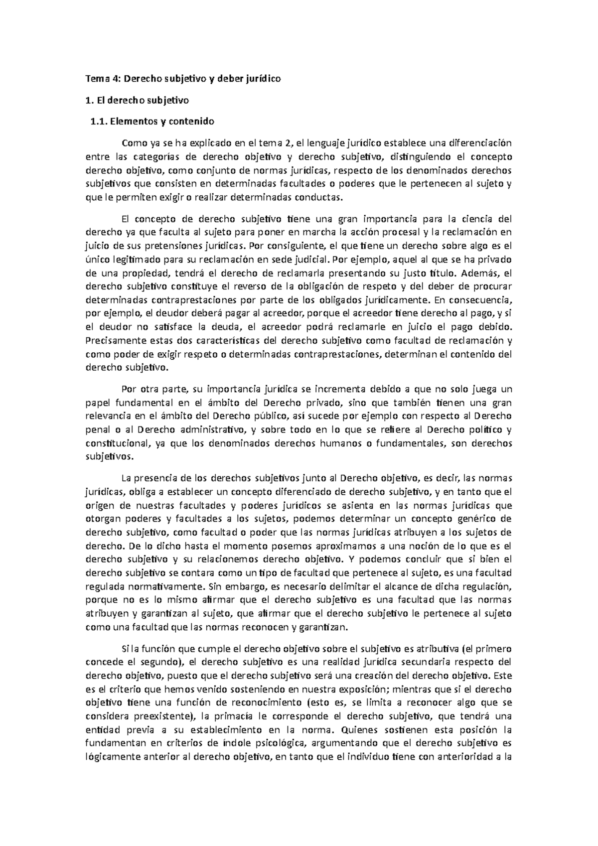 Tema 4 - Apuntes tema 4 Teoría del derecho UNED - Tema 4: Derecho ...