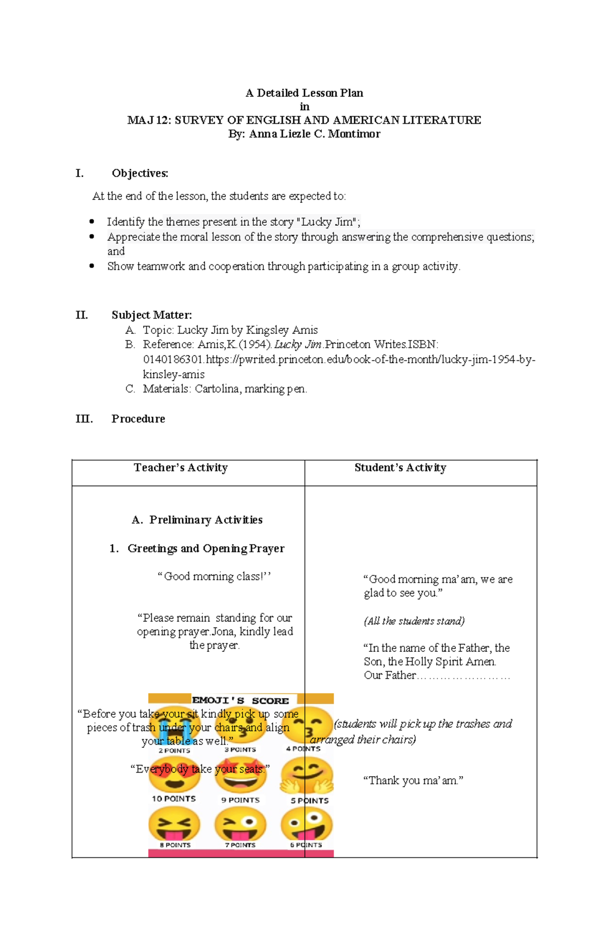A Detailed Lesson Plan ANNA - A Detailed Lesson Plan in MAJ 12: SURVEY ...