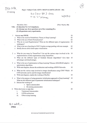 MU DL Dec 23 - MU papers - Paper Subject Code: 42474 DEEP LEARING (DLOC ...