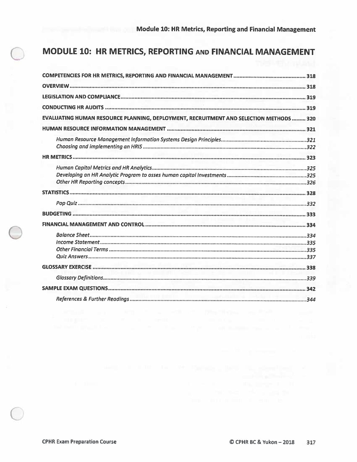 Module 10 - HR Metrics, Reporting & Financial Mangement - Human ...