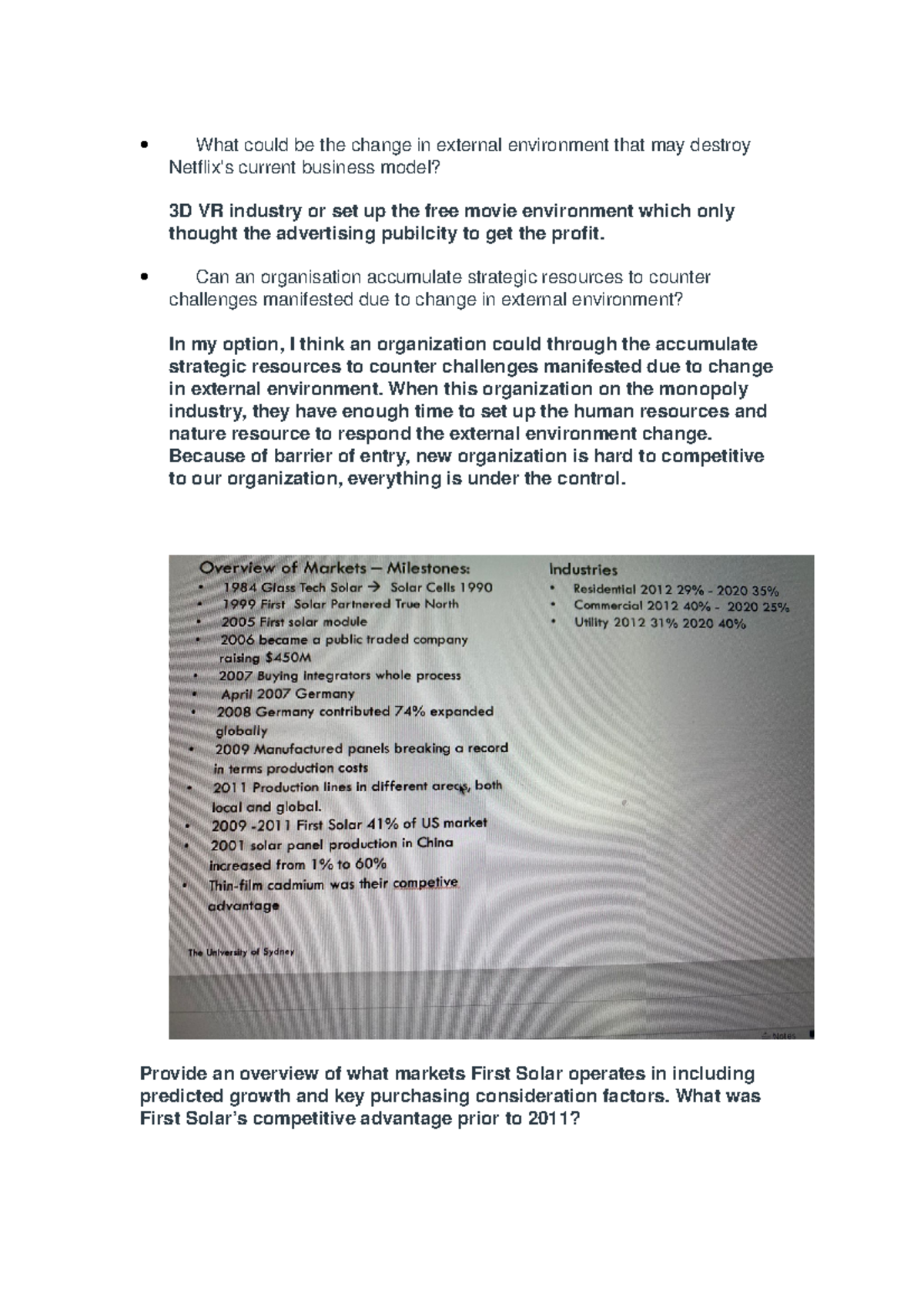 Buss 1000 case study 3 Here is about week 3 tut question ans What