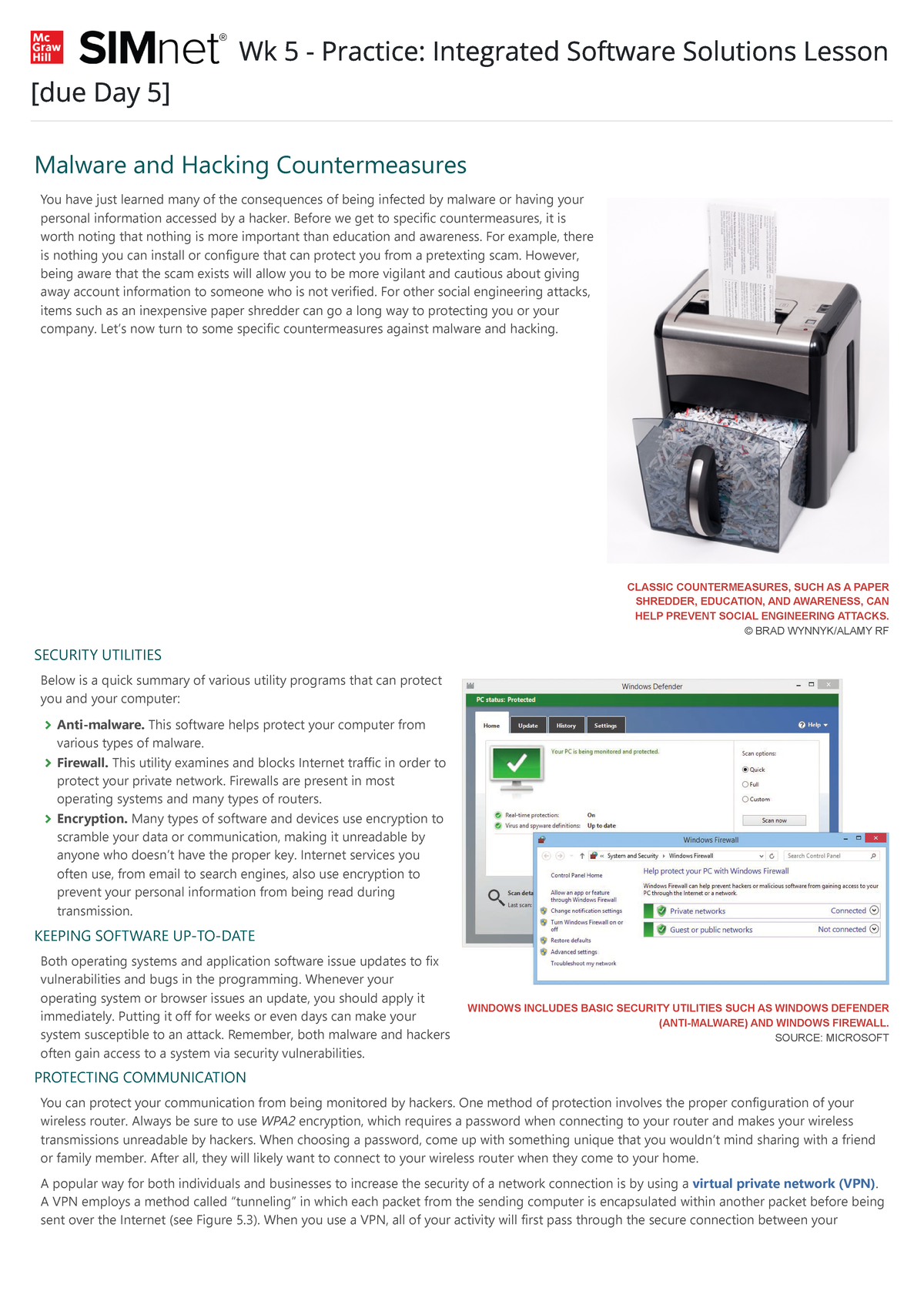 Malware and Hacking Countermeasures - Before we get to specific ...