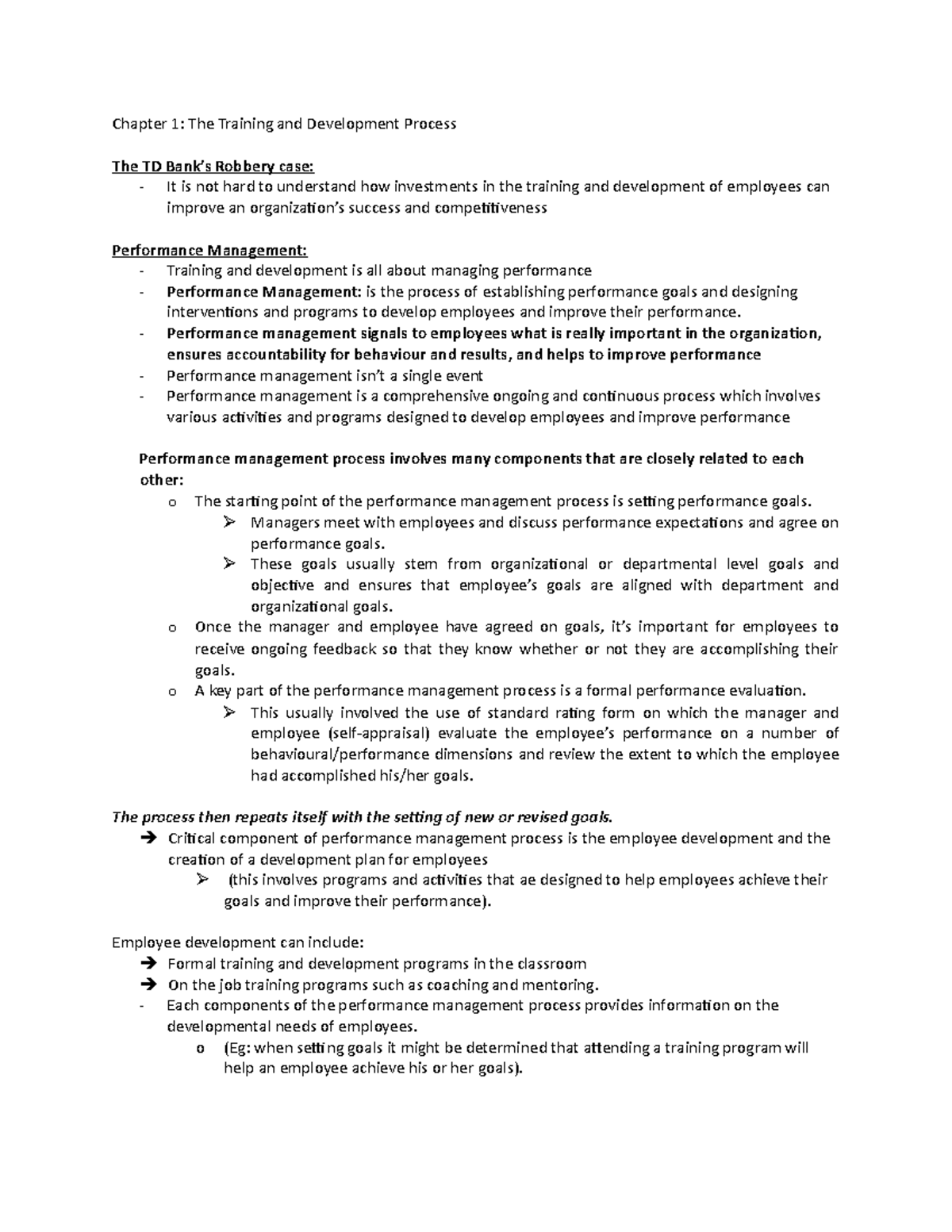 Chapter 1 The Training And Development Process – WARRMX