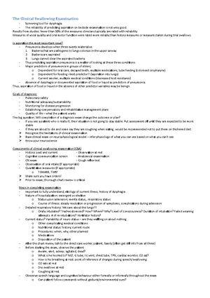 Dysphagia Final Study Guide - Dysphagia Final Exam Modified Barium ...