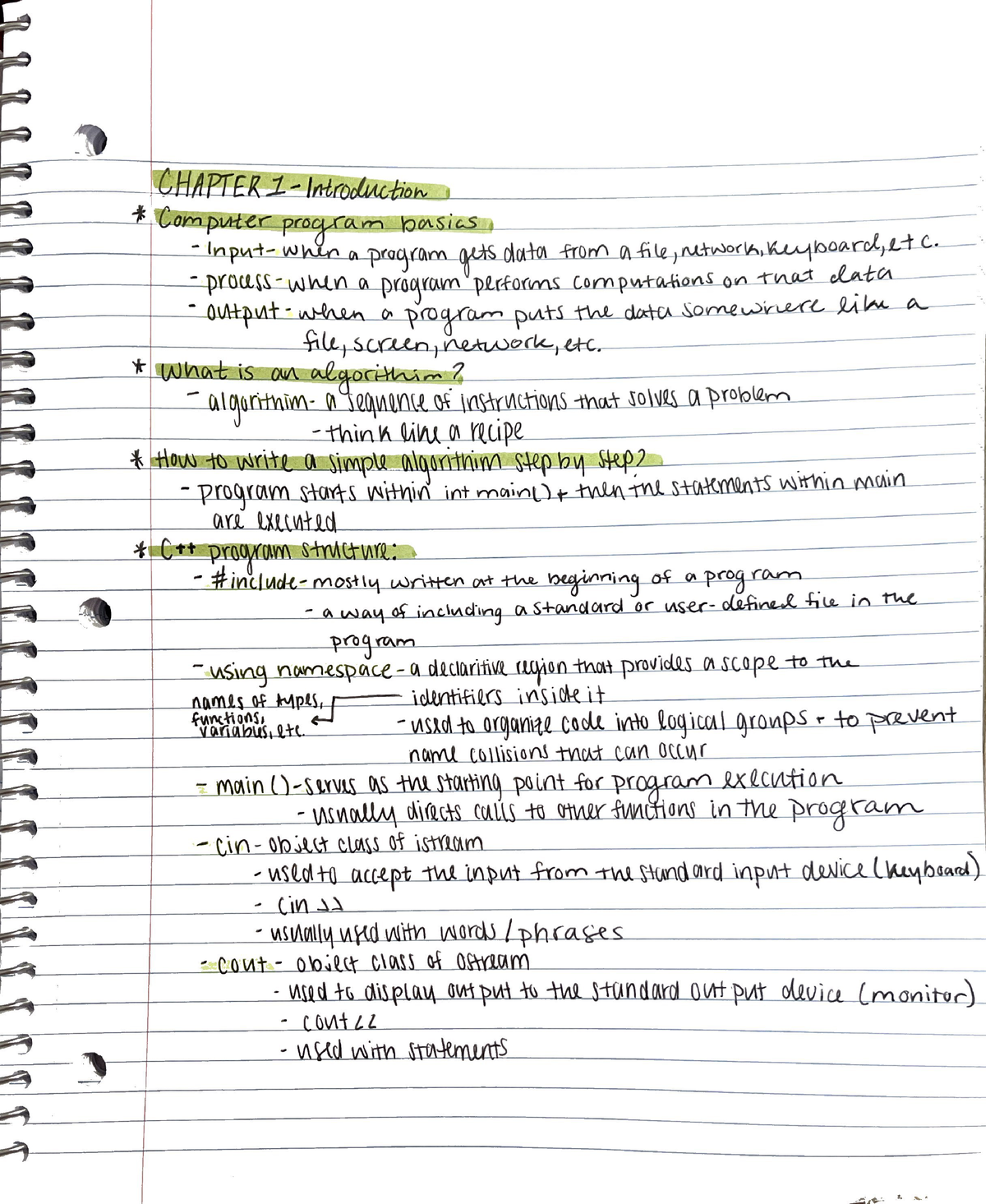 CS 2010 Notes- Programming Fundamentals (detailed and highlighted ...