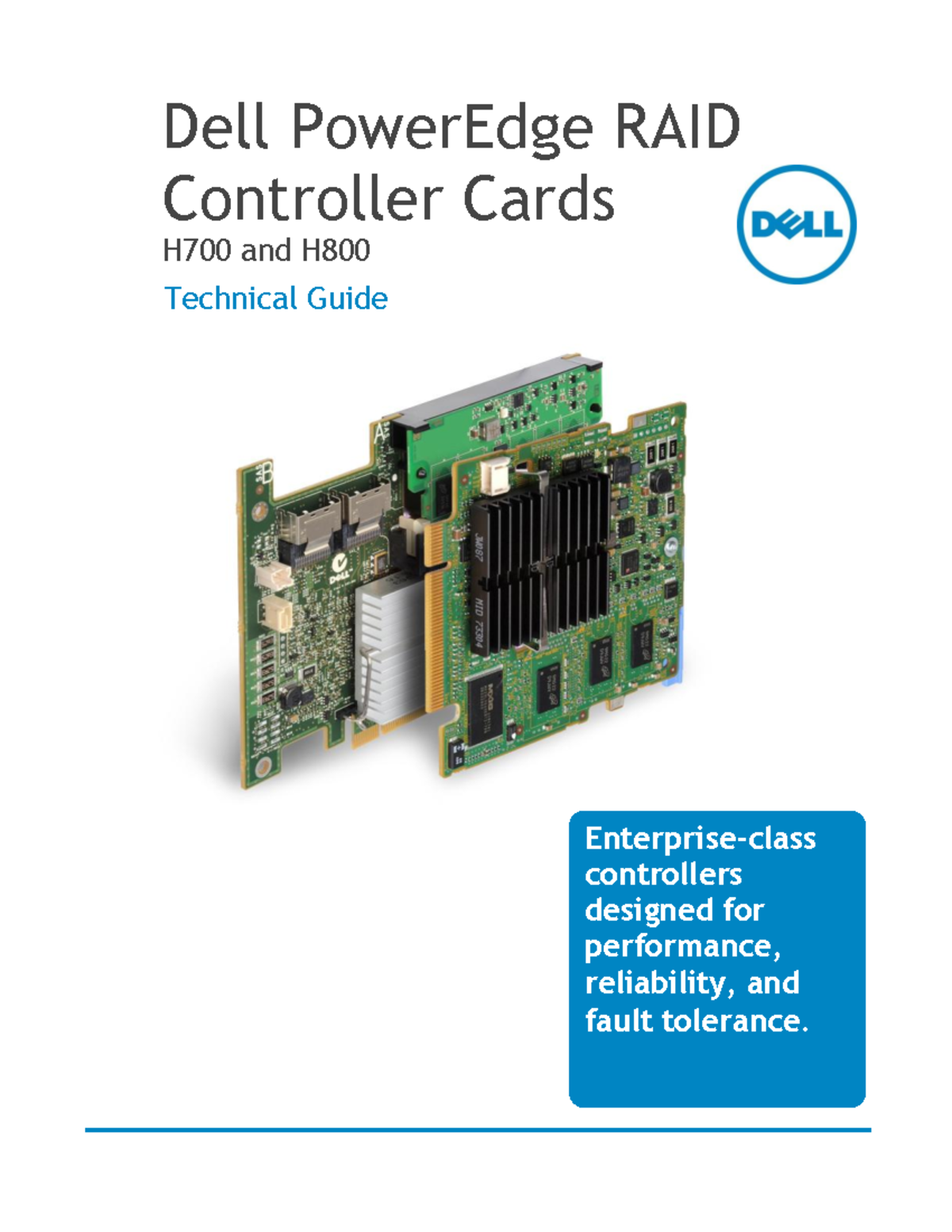 Perctechnicalguidebook Dell PowerEdge RAID Controller Cards H700