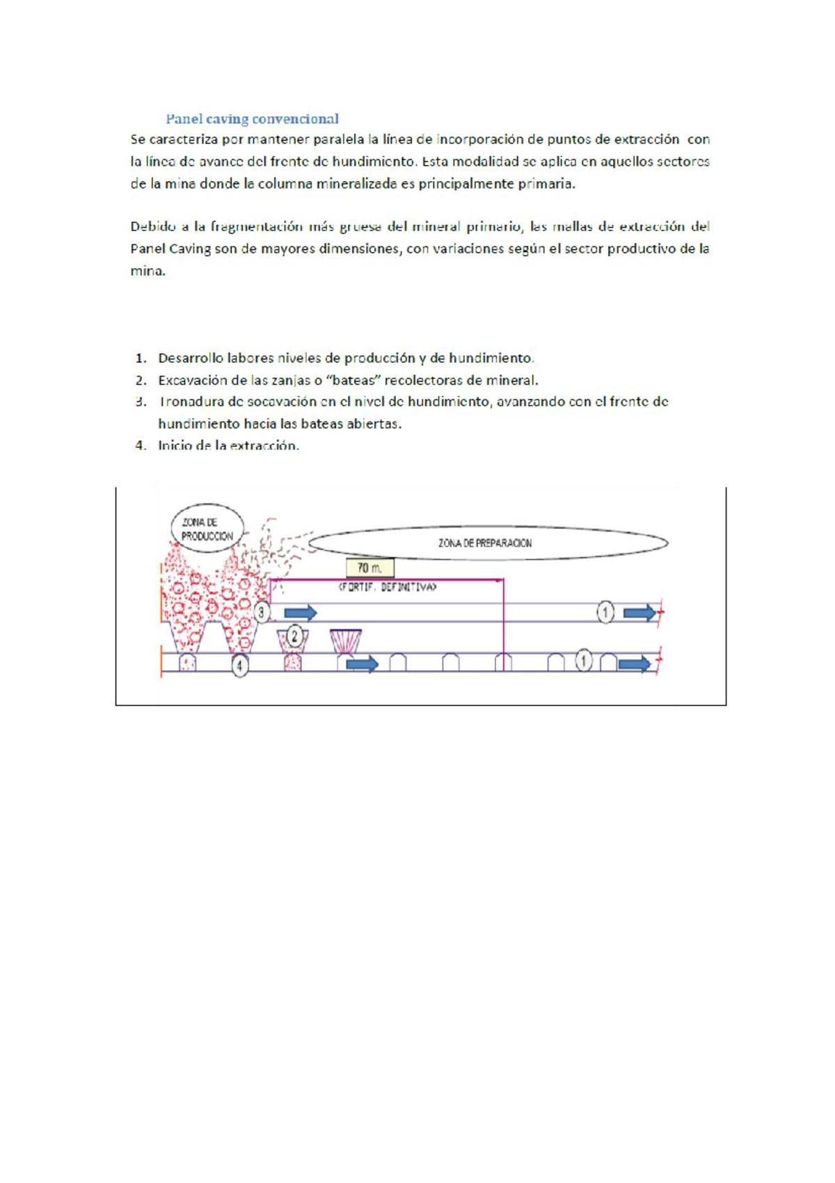 Panel Caving Variantes YConstruccion De Zanjas - Panel caving ...