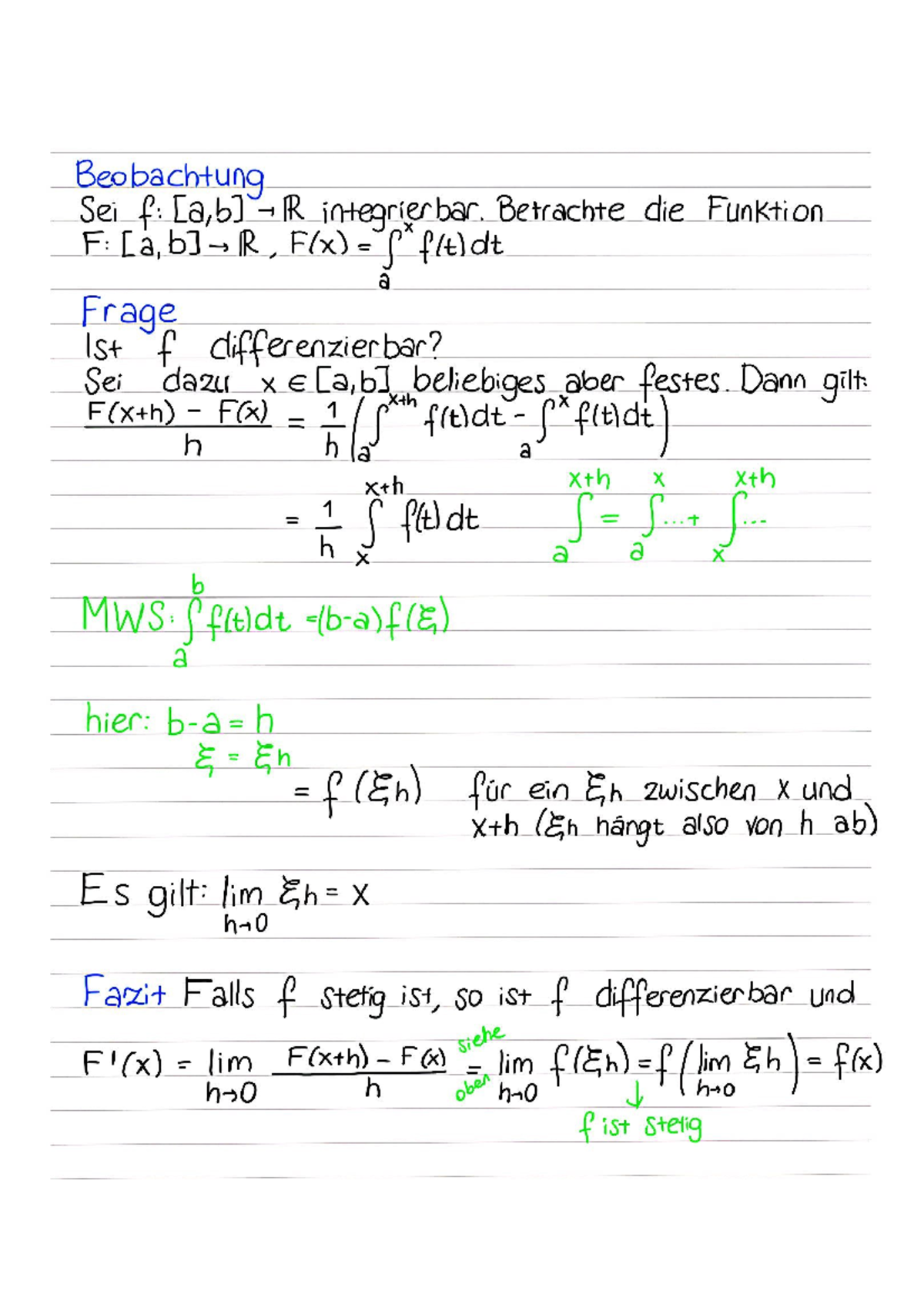 Analina Vorlesung 29 Integrationsregeln 1 - Analysis I Und Lineare ...