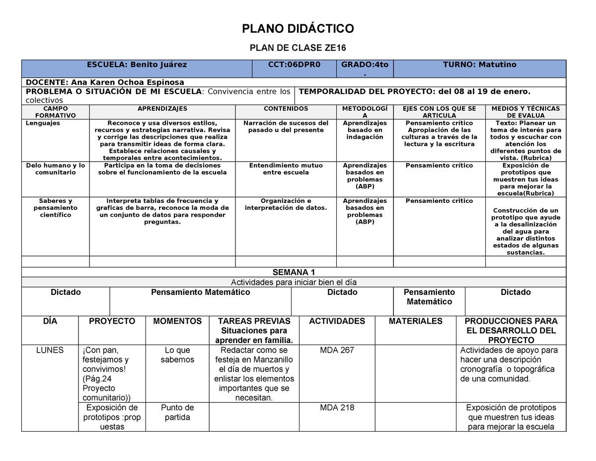 Plano Did Ctico Enero Con Pan Festejamos Y Convivimos Exposici N De Prototipos Propuestas