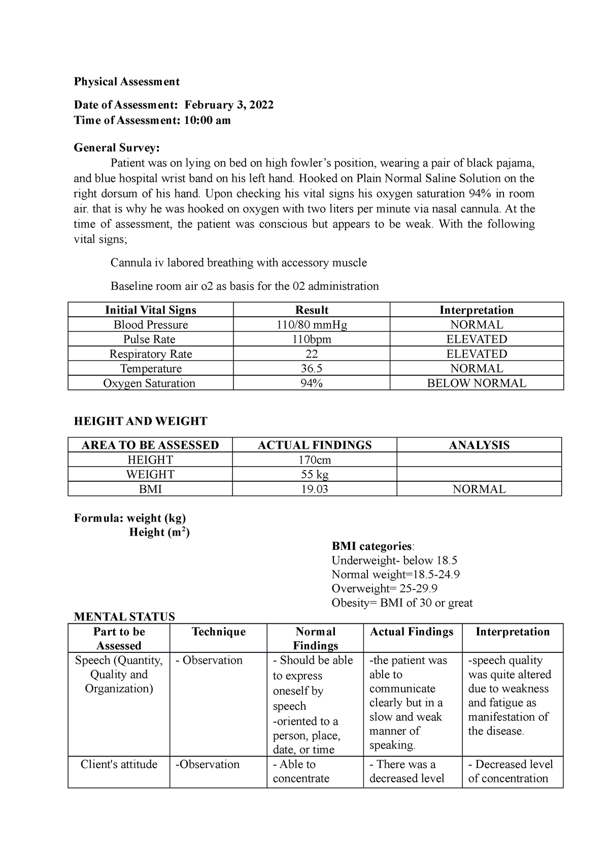 Physical Assessment Physical Assessment Date Of Assessment February   Thumb 1200 1698 