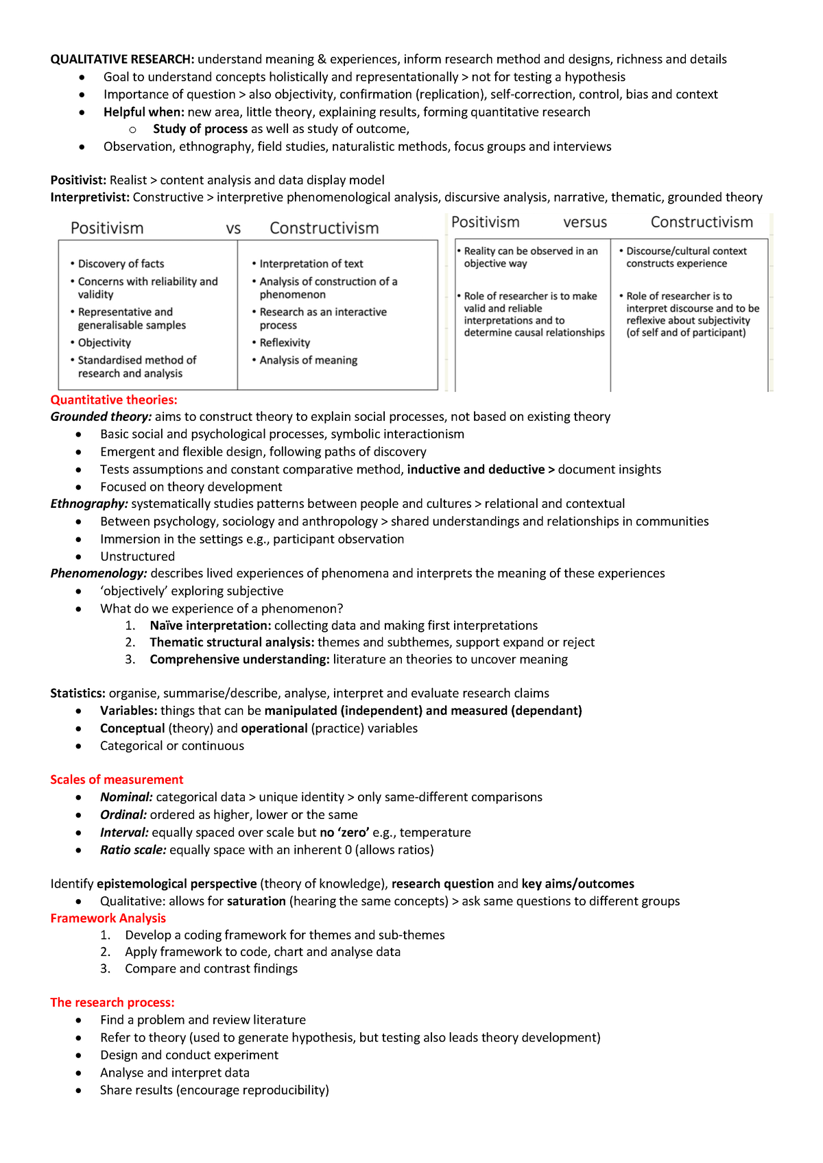 qualitative research notes