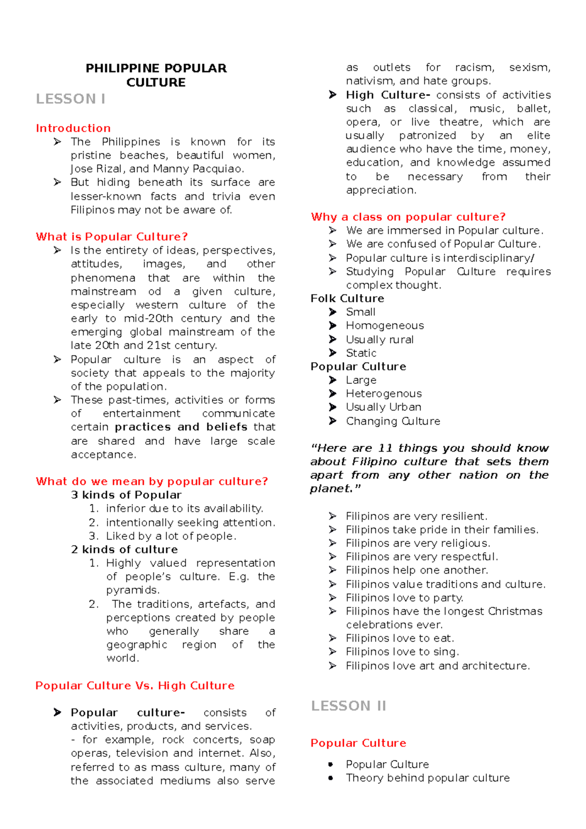 philippine-popular-culture-handout-philippine-popular-culture-lesson