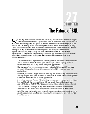 SQL (21) - SQL - 24 SQL and Objects T - Studocu