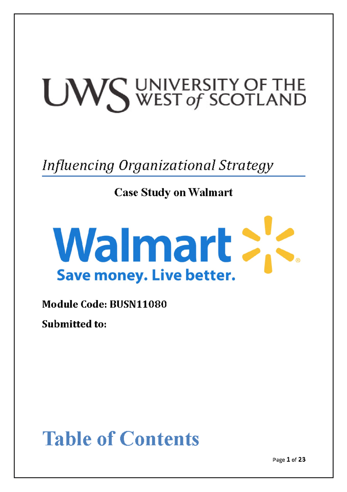 corporate governance at walmart case study