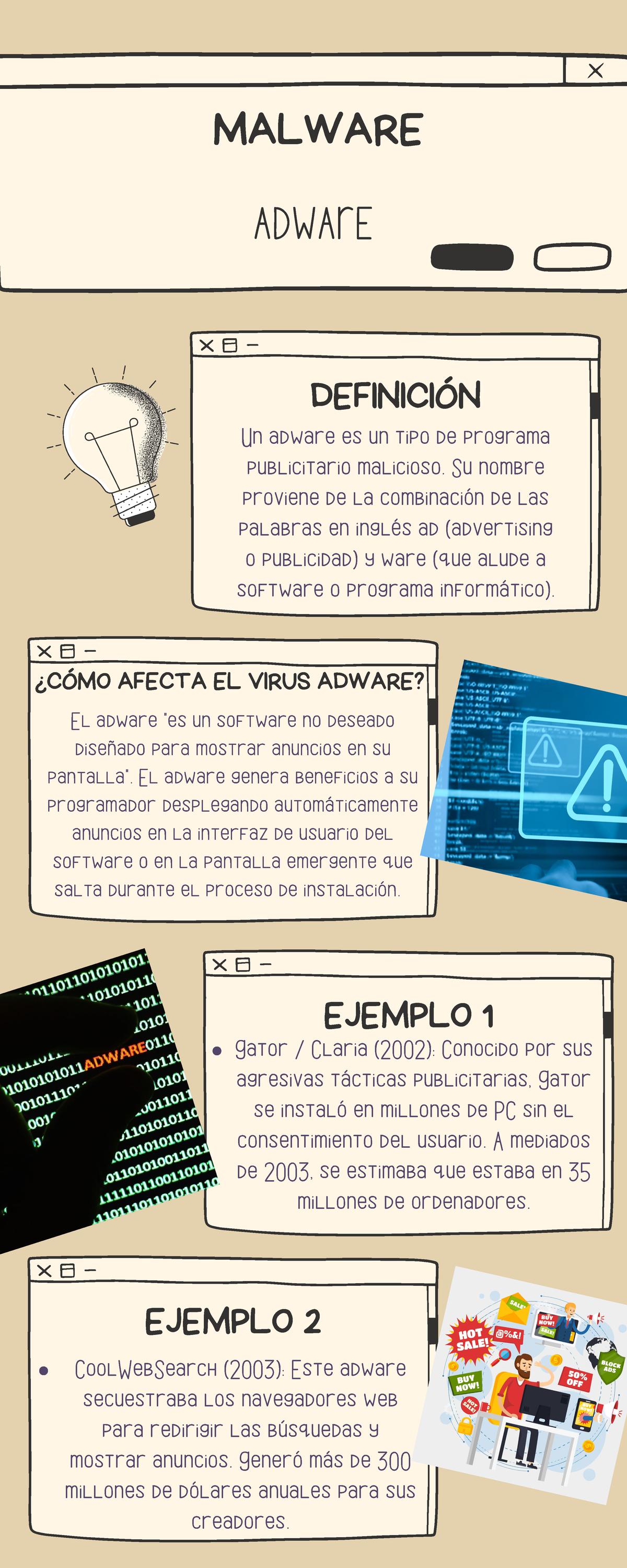 Infografía Adware - olol - DEFINICIÓN Un adware es un tipo de programa ...