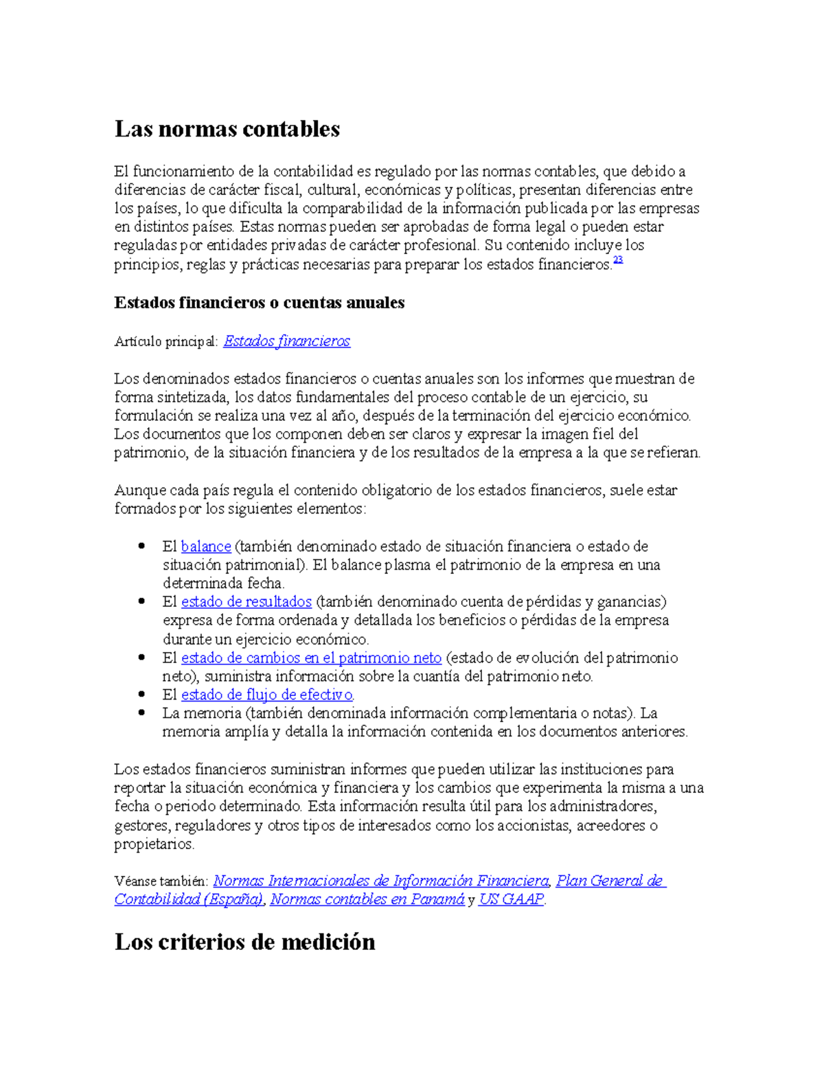 Las Normas Contables - Lecture Notes 2 - Las Normas Contables El ...