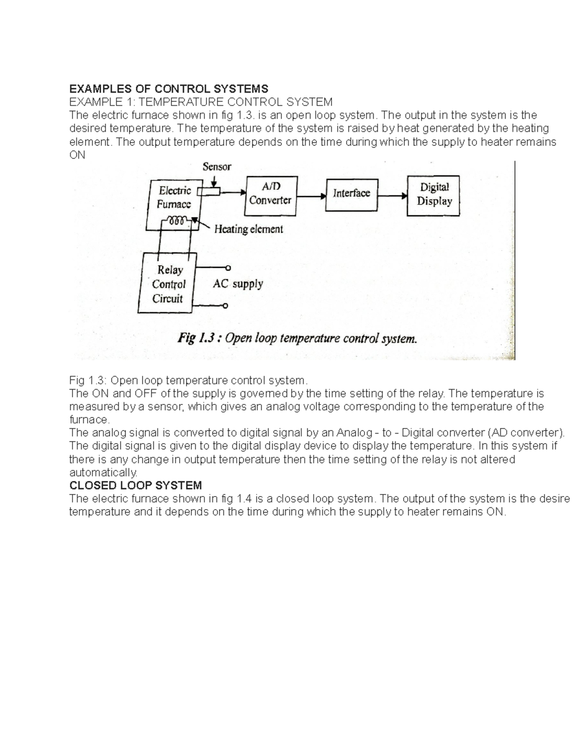 17f - useful - EXAMPLES OF CONTROL SYSTEMS EXAMPLE 1: TEMPERATURE ...
