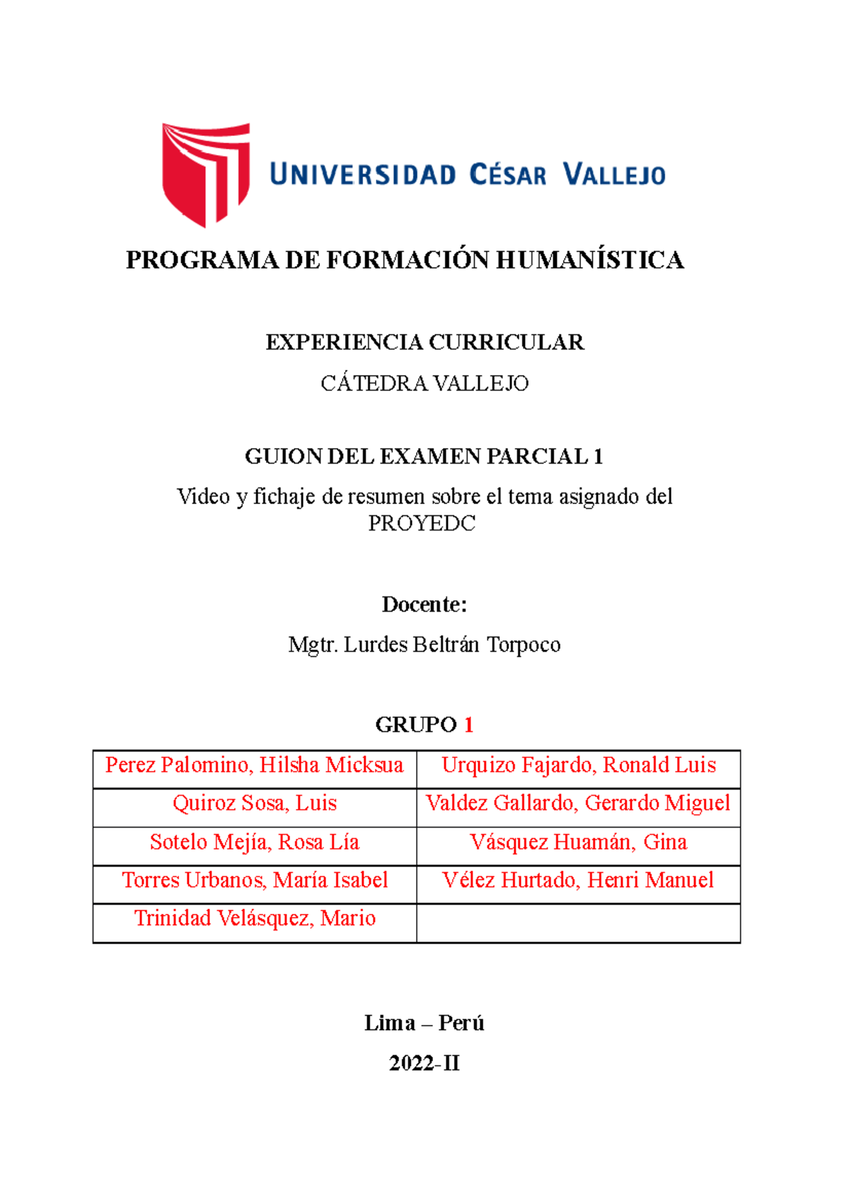 Guion PARA EL Examen Parcial DE Cátedra Vallejo- Sesión 4 - PROGRAMA DE ...