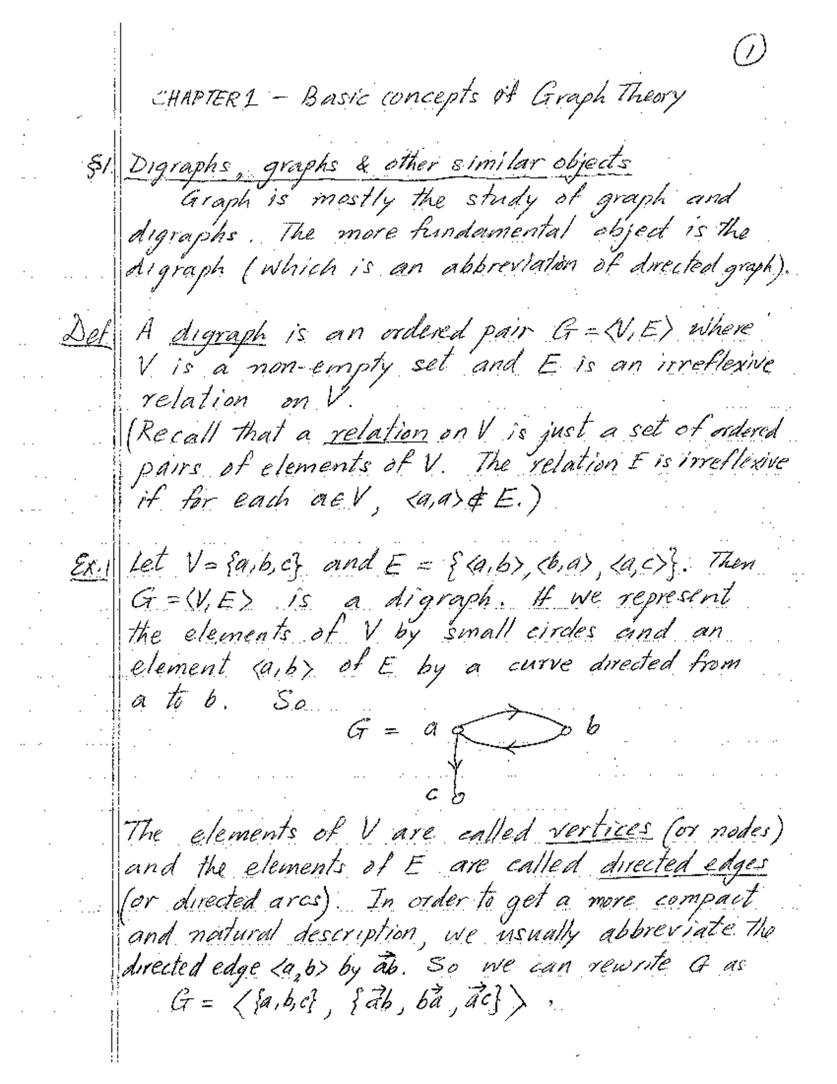 Ch.1 Class Notes - Lecture note 1 - MAD 3305 - Studocu