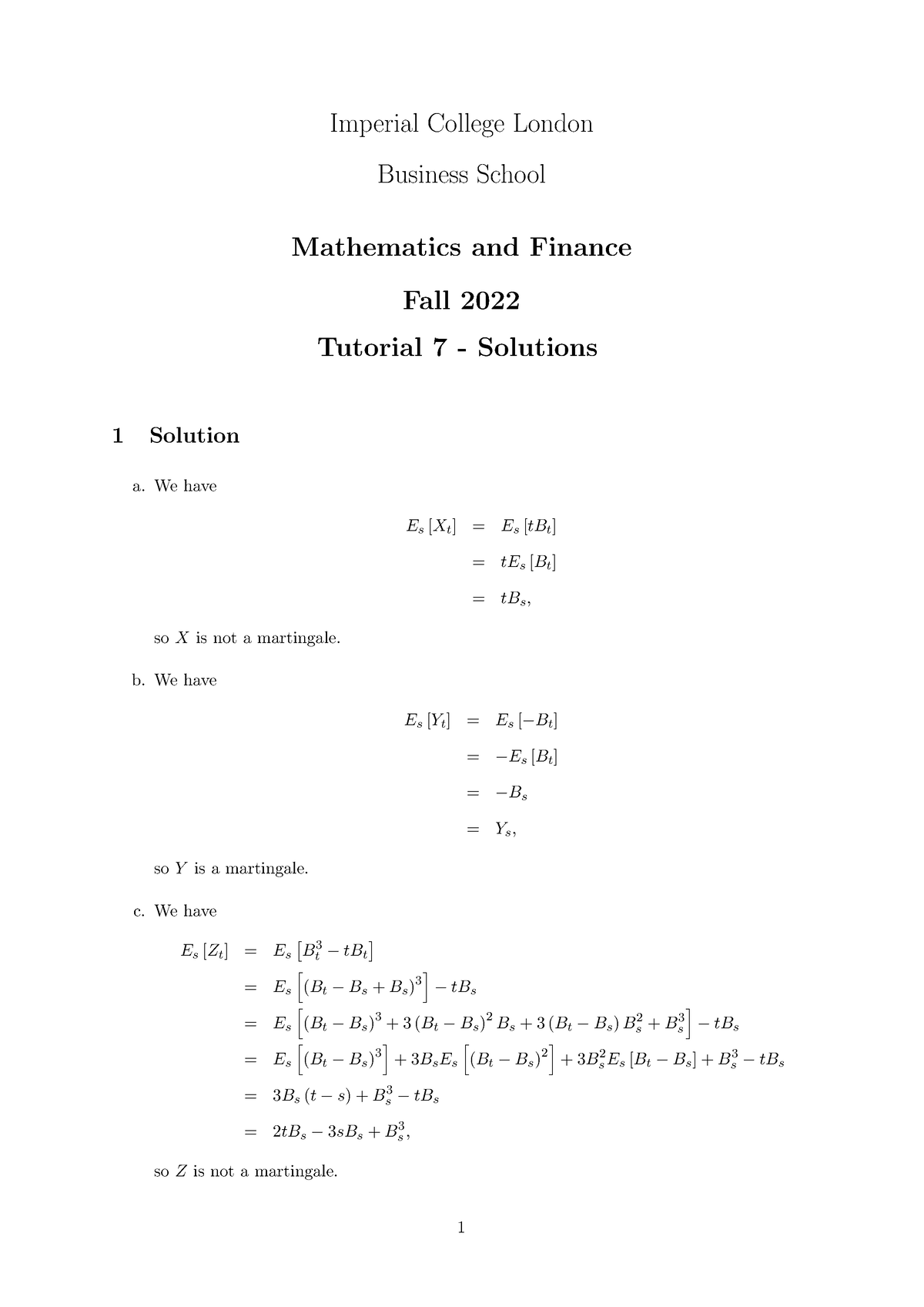 imperial college london msc mathematics and finance thesis