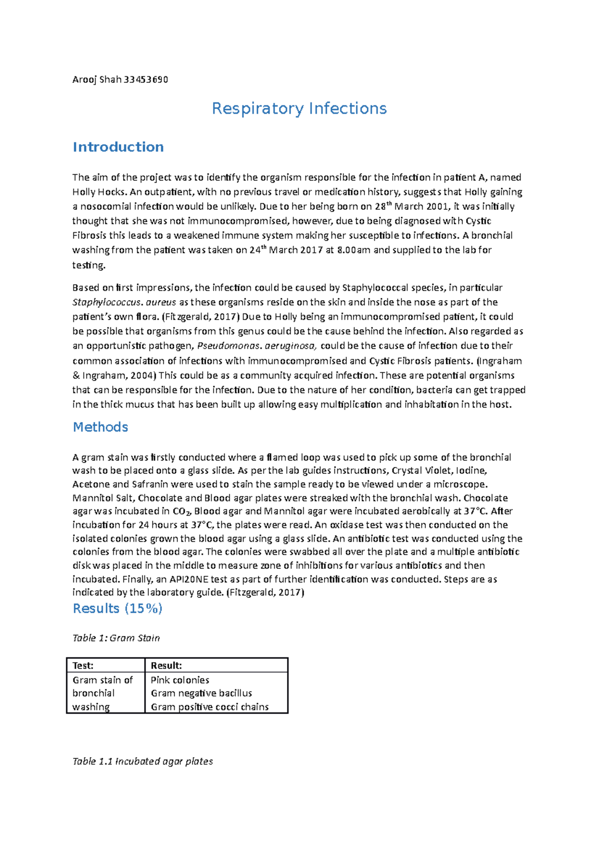 respiratory tract infections essay