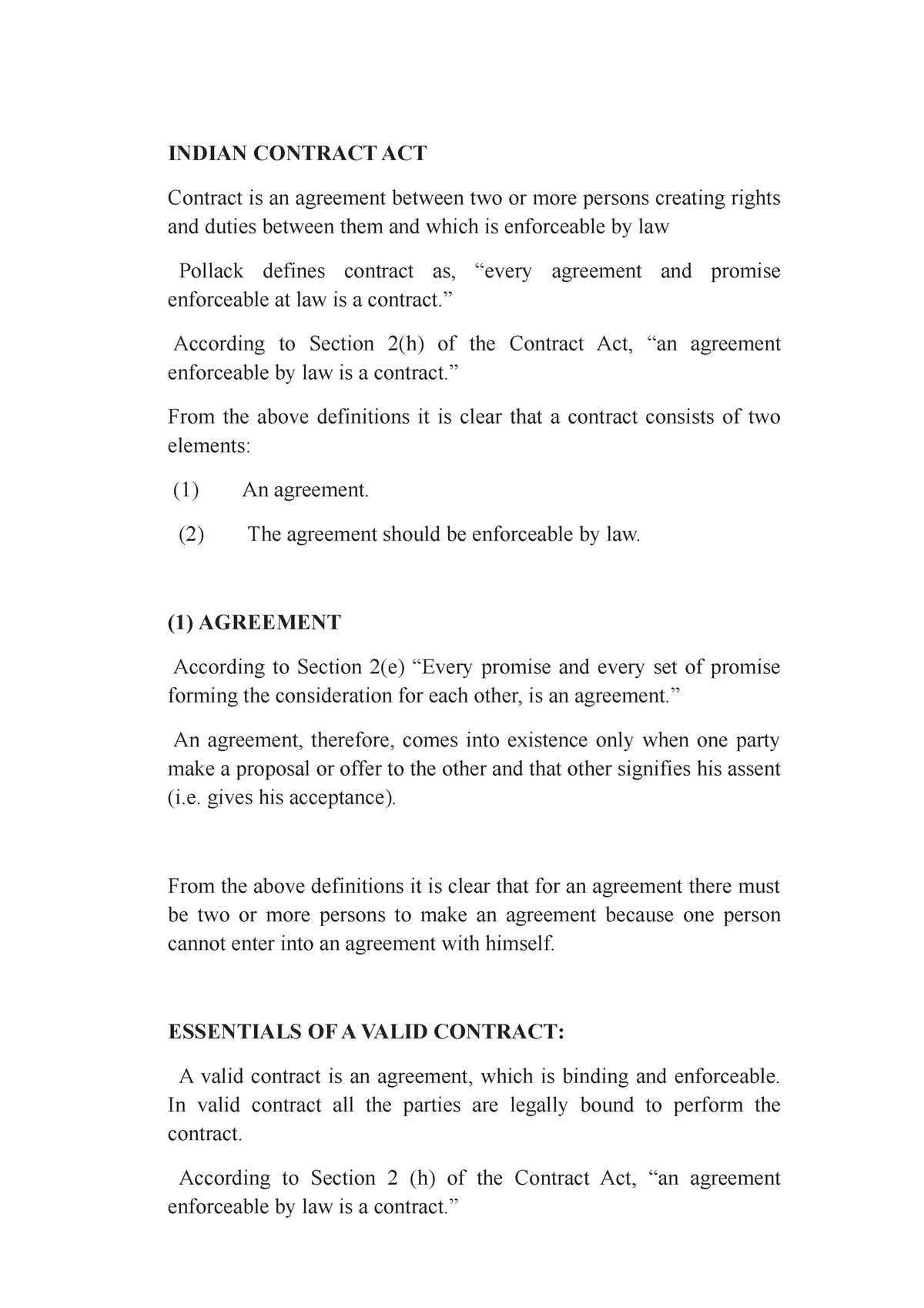 assignment agreement under indian contract act