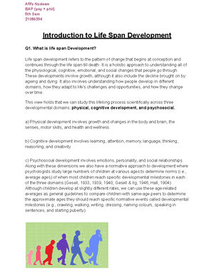 Stages of development - - Studocu
