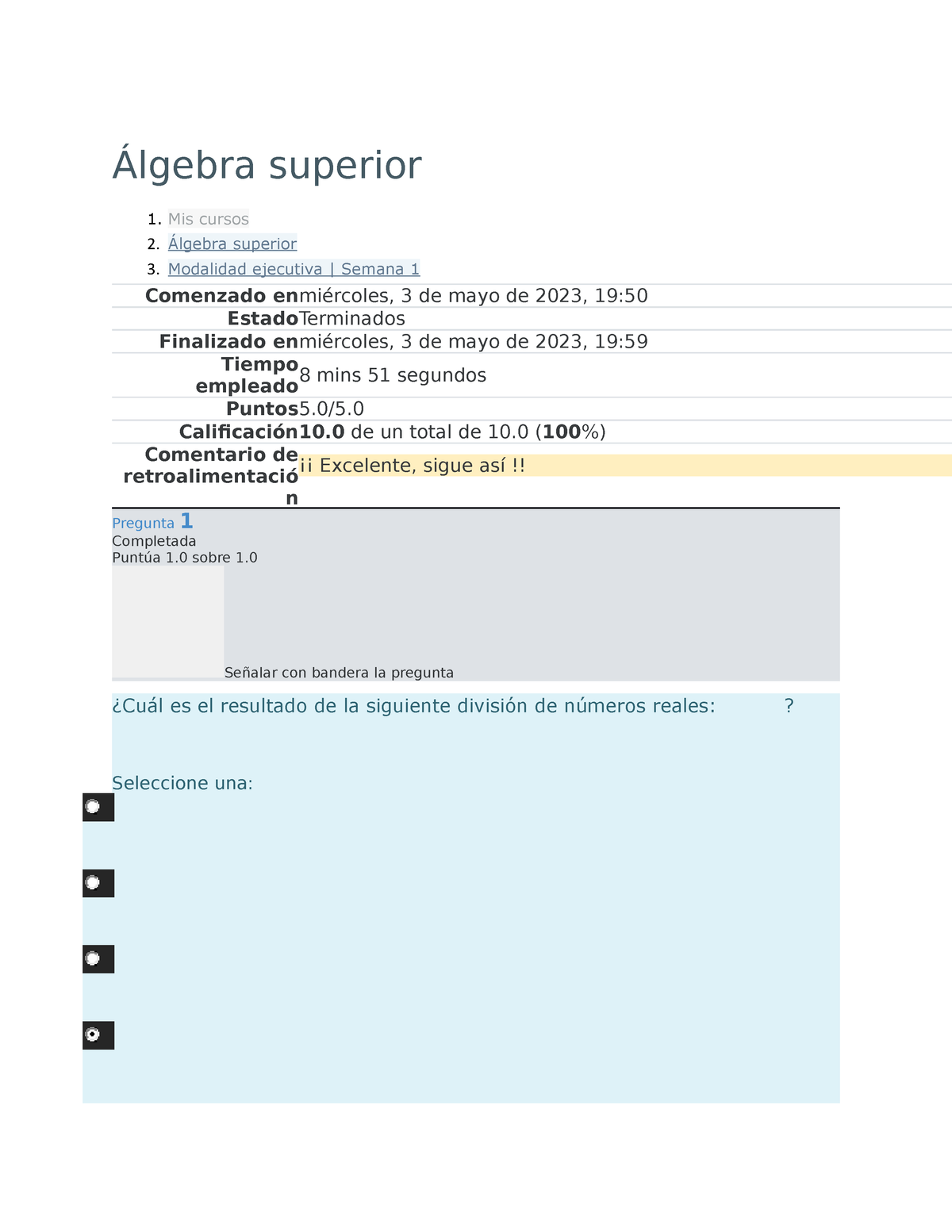 Álgebra Superior Semana 1 - Álgebra Superior Mis Cursos Álgebra ...