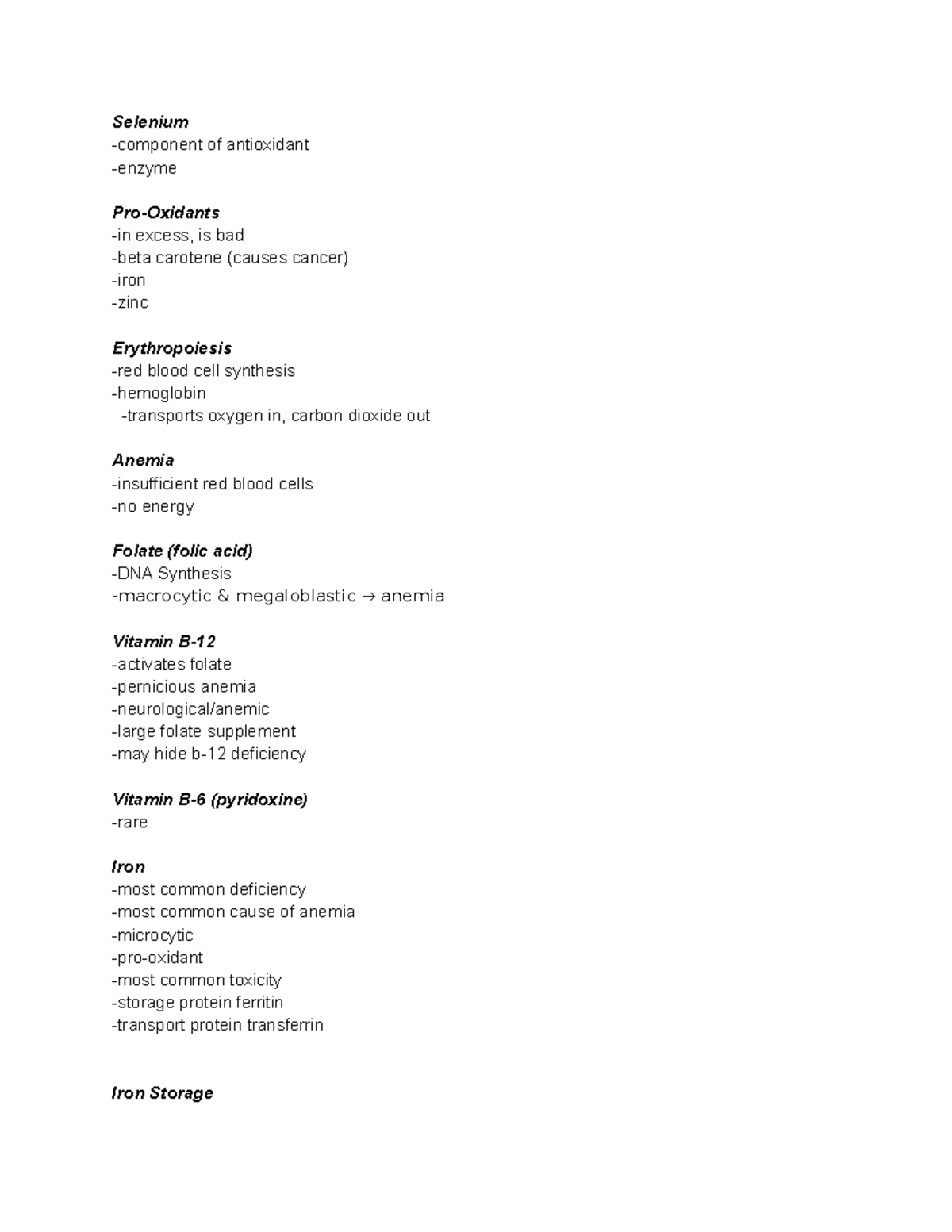 Nutri sci 132 Dat 27 11 7 Selenium component of antioxidant