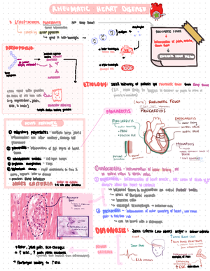 Cardiovascular Disorders Notes - Cardio CM Disease Notes Cardio CM ...