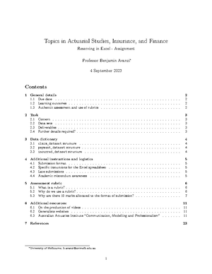 assignment 1 statistics