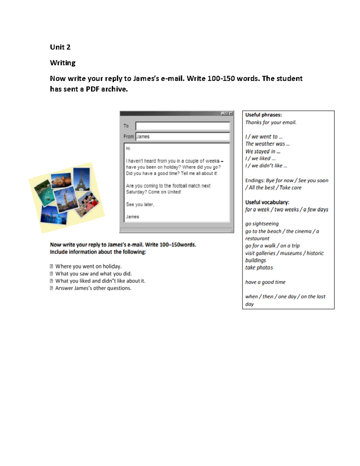 Unit 2 writing - INGLES TAREA - Foreing Language - Unit 2 Writing Now ...