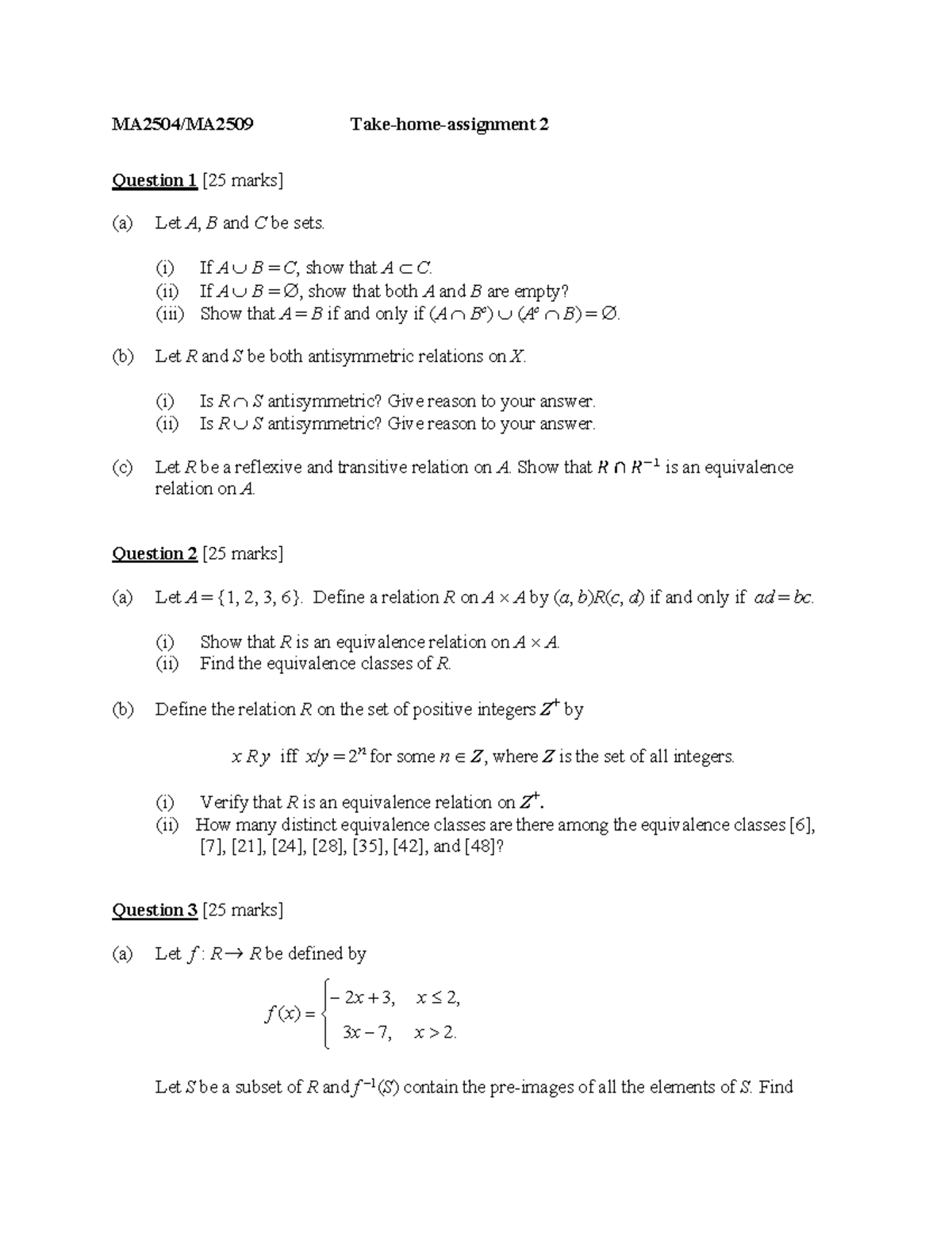 Take-home+assignment+2 - MA2 504 /MA2509 Take-home-assignment 2 ...