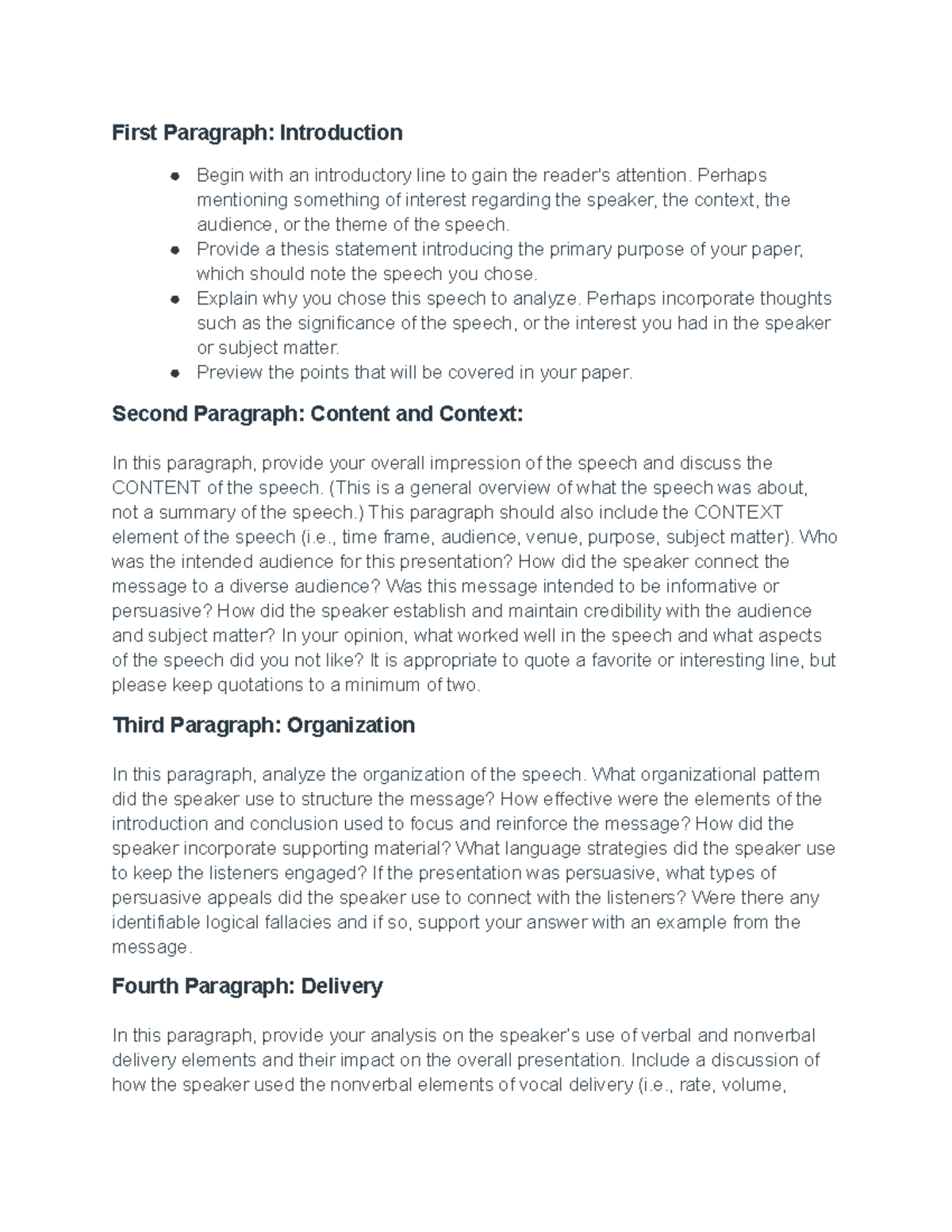 Introduction guide rough draft - First Paragraph: Introduction Begin ...