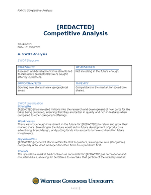 Task 1 D361 - Business Simulation Task 1 - A. T1A CumulativeBalancedSc ...