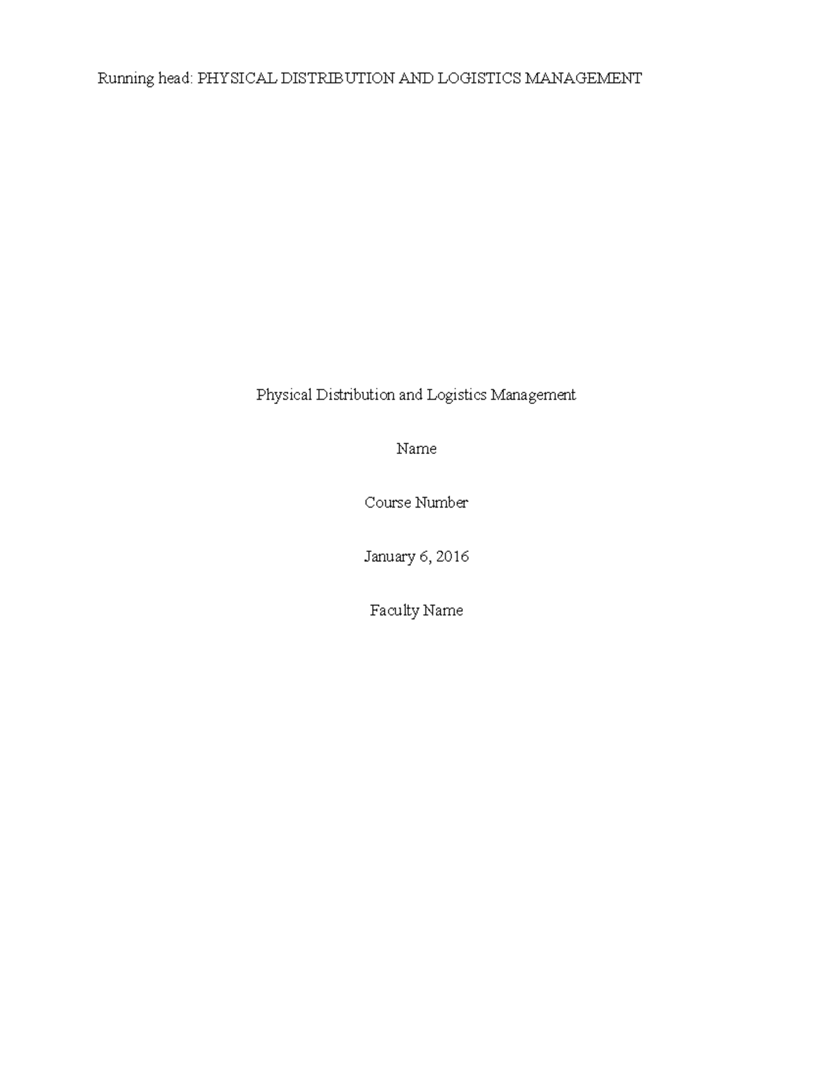 Logistics task briefing guide picture