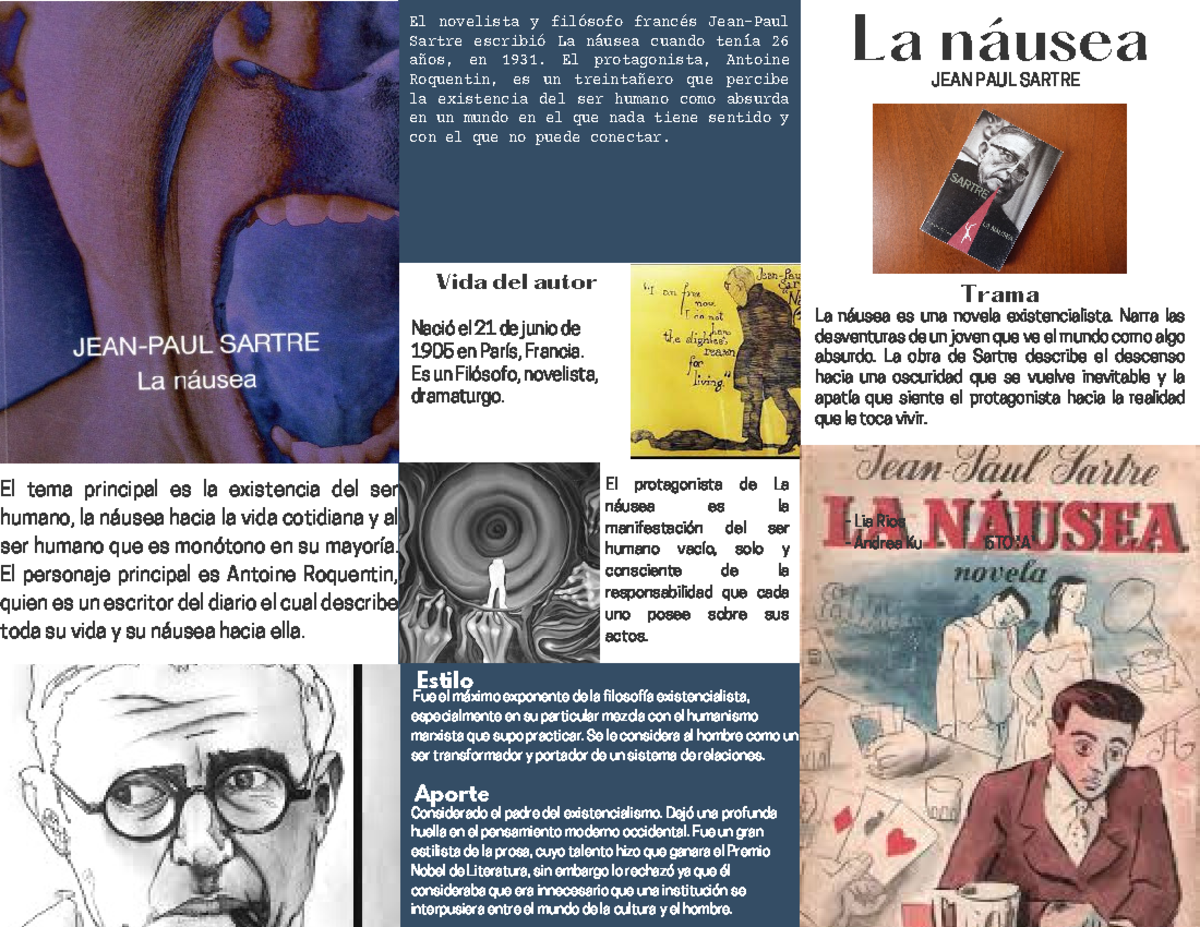 libro la nausea jean paul sartre
