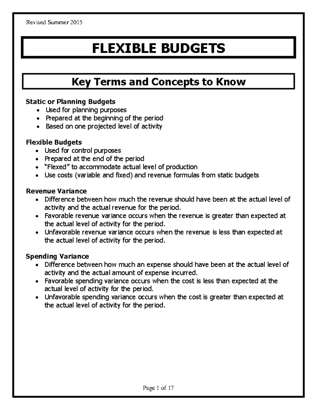 flexible benefits finance and budgets assignment