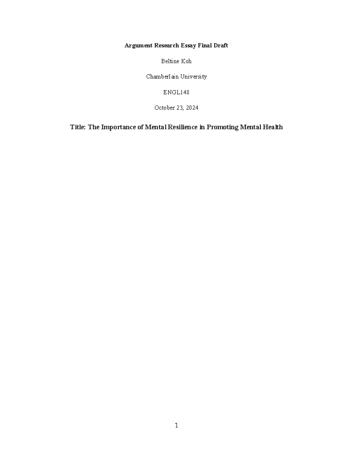 Argument Research Essay Final draft 10 - Argument Research Essay Final ...