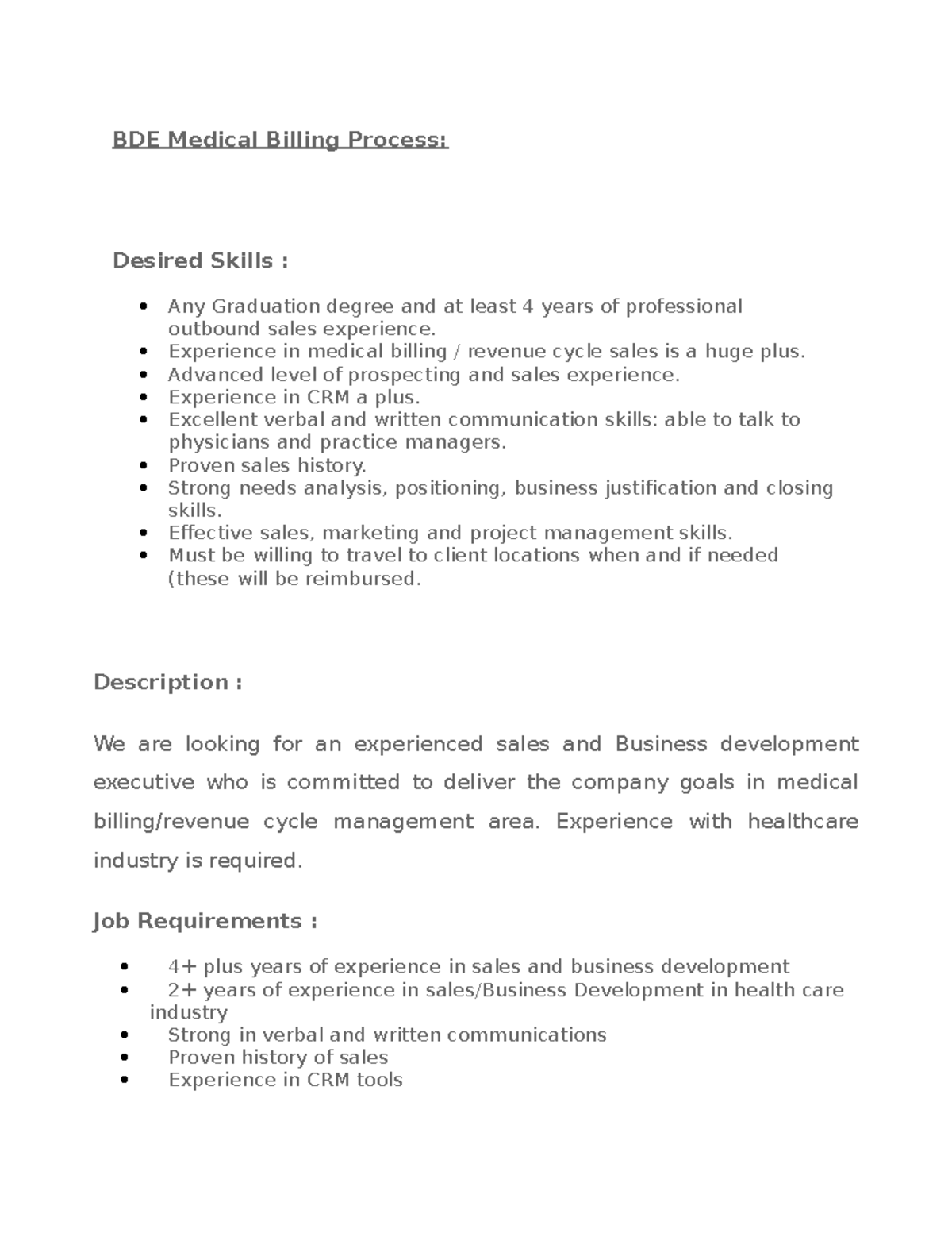 bde-medical-billing-process-bde-medical-billing-process-desired