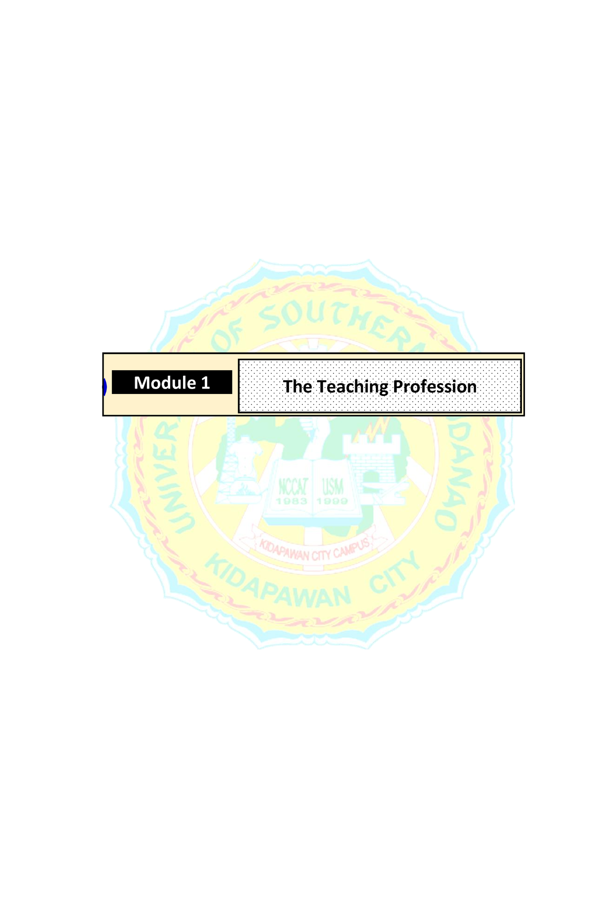 The Teaching Profession - Introduction This Chapter Consists Of Two ...