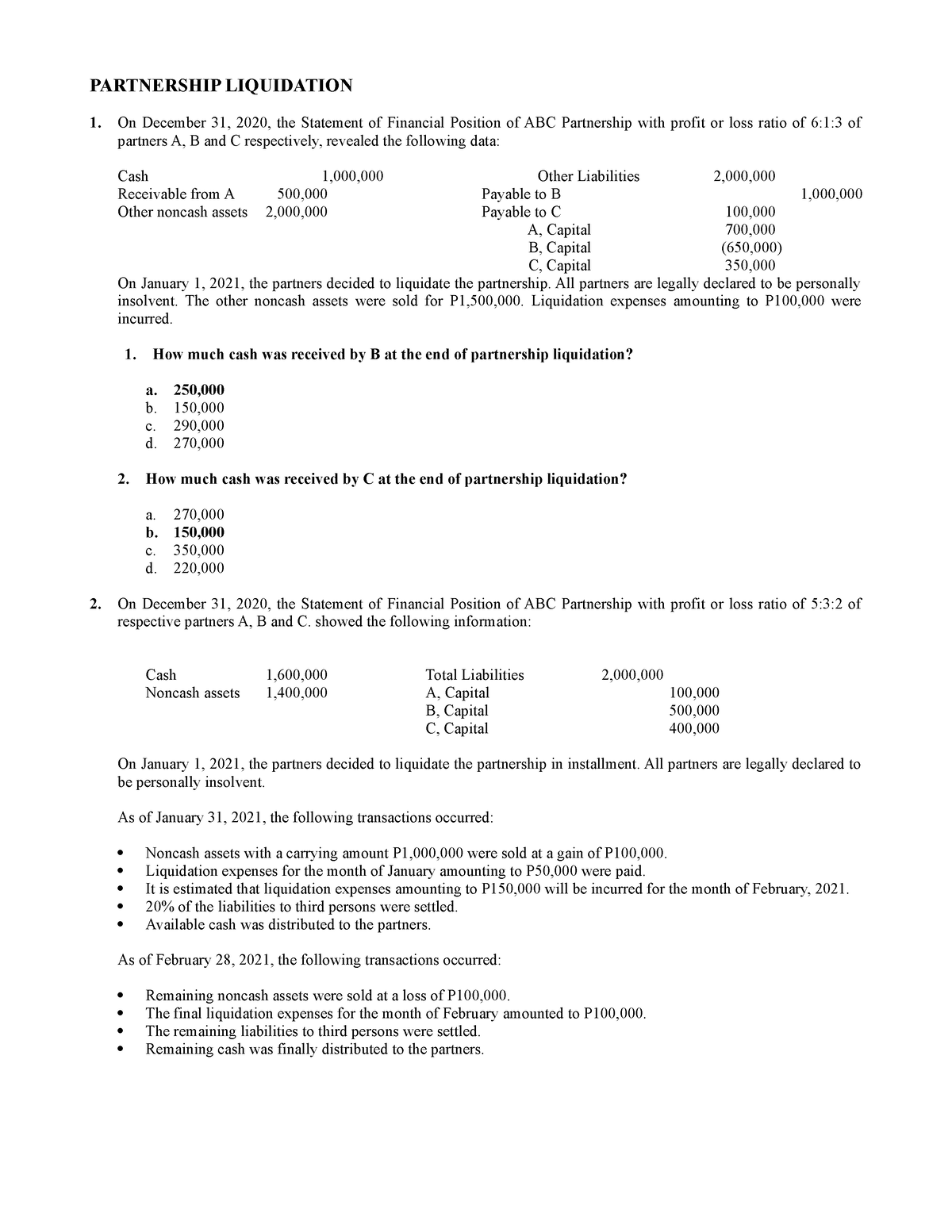 4-partnership-liquidation-partnership-liquidation-on-december-31