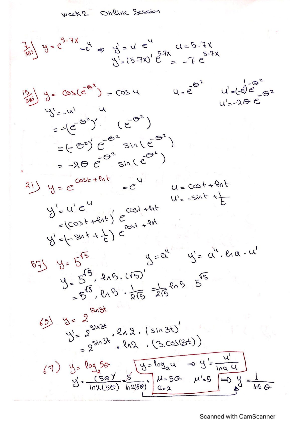 Week 2- Online - Lecture - Calculus II - Studocu