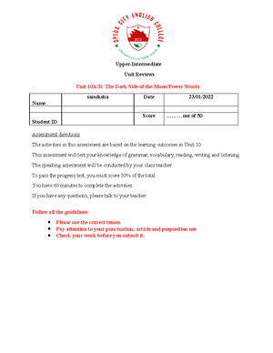 SNM Assignment Template APA7 - Assignment Title Unit code and Title ...