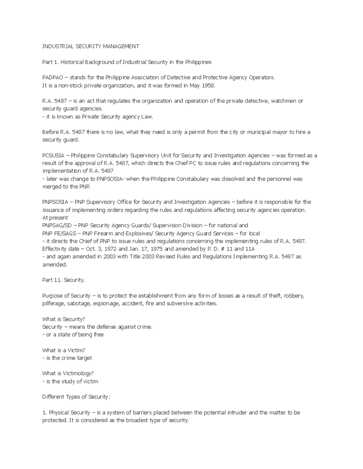 237850735 Industrial Security Management INDUSTRIAL SECURITY