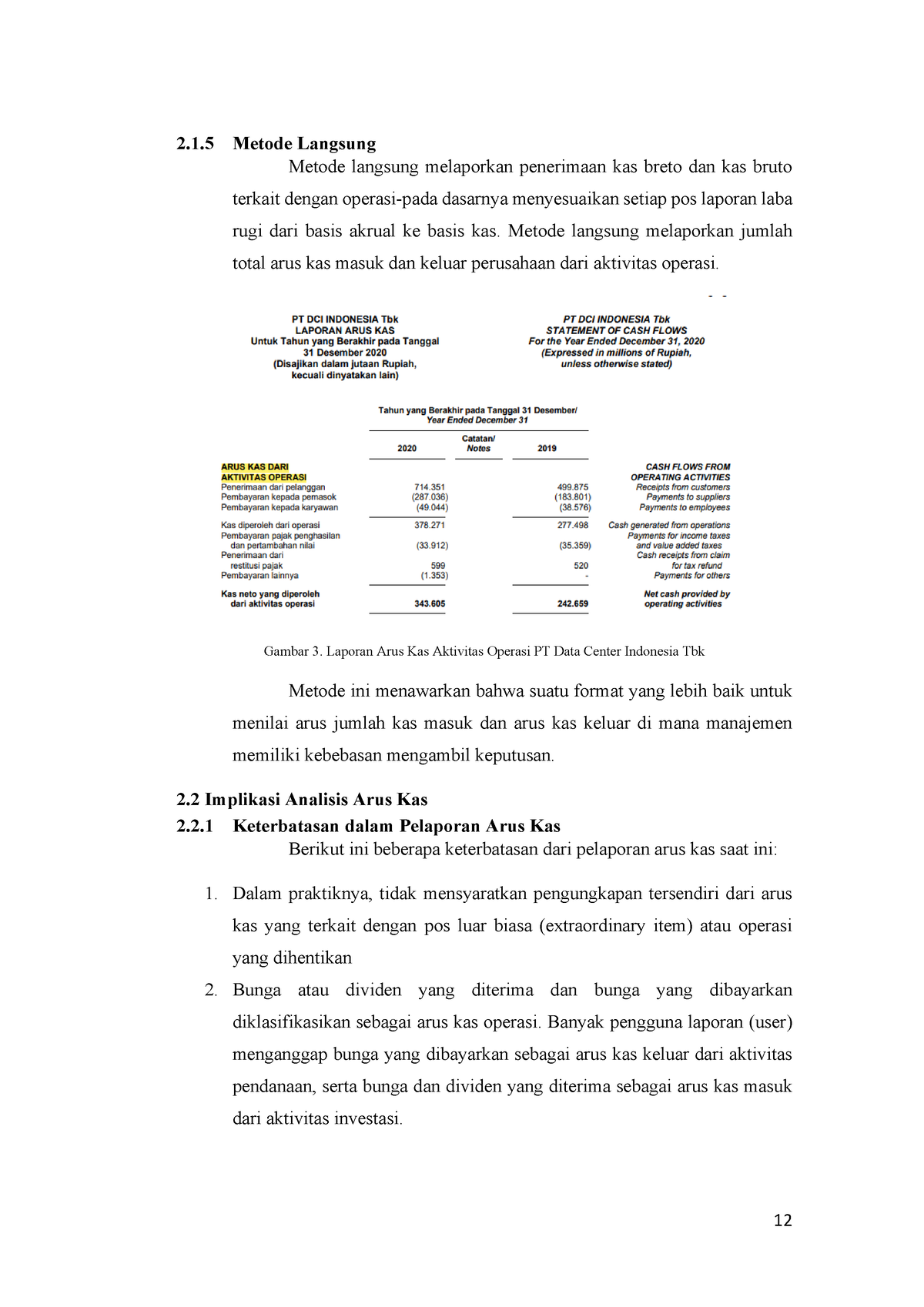 Bagian Ii Analisis Arus Kas PT DCI Indonesia Tbk-15-28 - 2.1 Metode ...